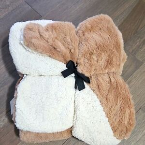 Buckle Almond Milk Plush Blanket